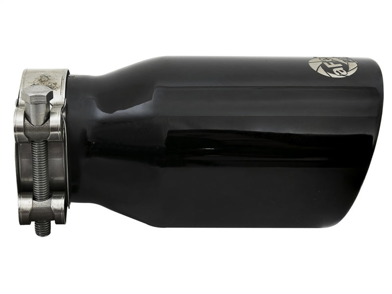 aFe MACH Force-Xp Universal 409 SS Single-Wall Clamp-On Exhaust Tip - Black - 49T25354-B07