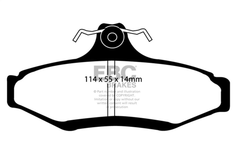 EBC 99+ Daewoo Leganza 2.2 Redstuff Rear Brake Pads - DP31197C