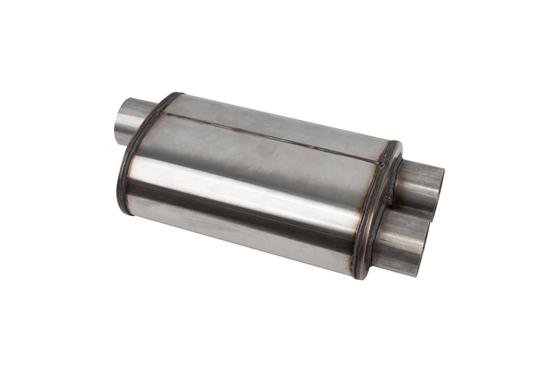 Corsa PRO-Series Tuned 304SS Muffler 3.0in Single Inlet / Dual Outlet - 19in OAL - CPD3030