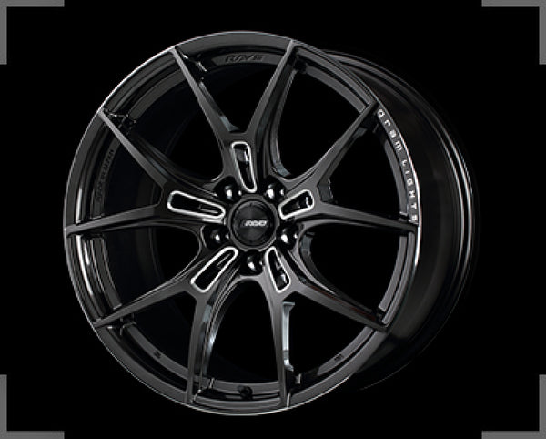 Gram Lights 57FXZ 20x11.0 +18 5-114.3 Super Dark Gunmetal & Machining Rim Edge DC Wheel - WGFZA618EH8F by Gram Lights