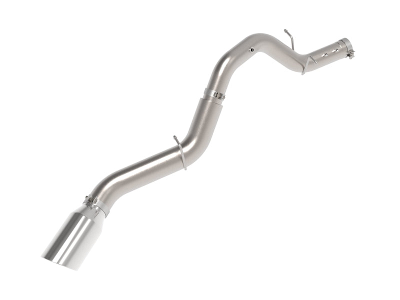 aFe Large Bore-HD 5in 409SS DPF-Back Exhaust System w/Pol Tip 24-25 GM Diesel Trucks V8-6.6L(td) L5P - 49-44147-P