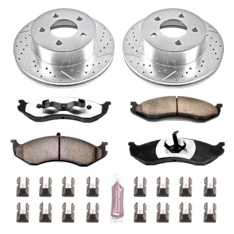 Power Stop 99-01 Jeep Cherokee Front Z36 Truck &amp; Tow Brake Kit - K2152-36