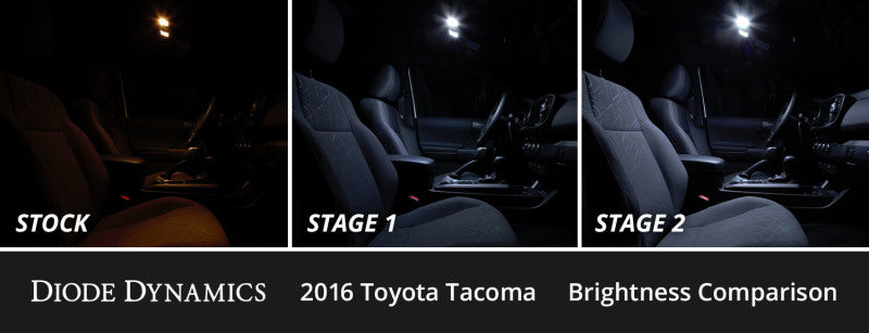 Diode Dynamics 05-15 Toyota Tacoma Interior LED Kit Cool White Stage 2 - DD0546 for 2005-2015 Toyota Tacoma - detail view