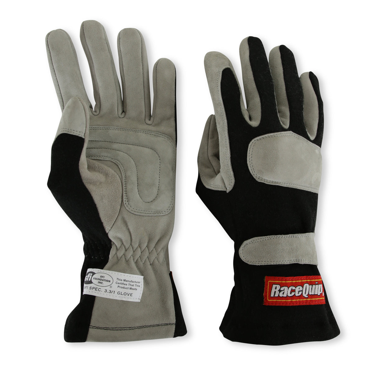 RaceQuip Black 1-Layer SFI-1 Glove - Large