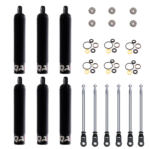 QA1 18.25 Eye-B/Eye-B V-None Dry LD Piston Shock Large Aluminum Coilover 12.38 - 6 Pack - 6Q6RLD-DRY-6PK by QA1 - front view