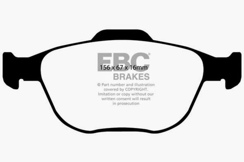 EBC 02-04 Ford Focus 2.0 SVT Greenstuff Front Brake Pads - DP21641