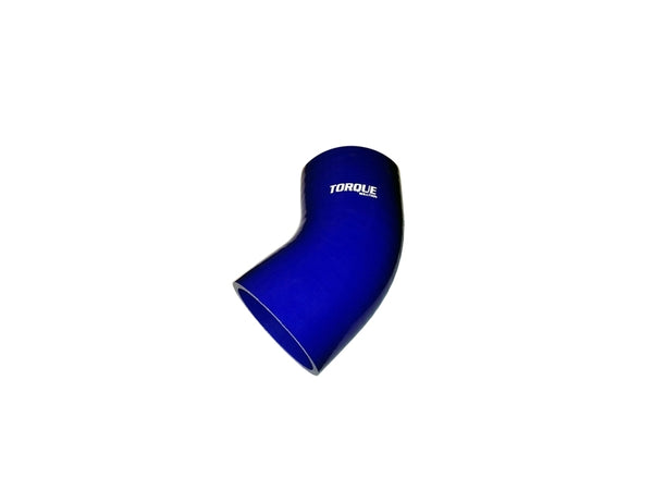 Torque Solution 45 Degree Silicone Elbow: 2 inch Blue Universal - TS-CPLR-45D2BL by Torque Solution