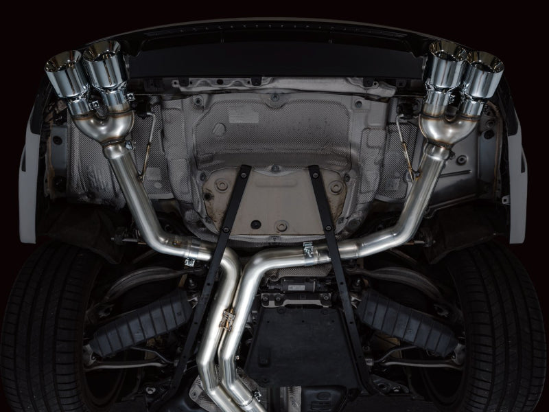 AWE Tuning 19-23 Audi C8 S6/S7 2.9T V6 AWD Track Edition Exhaust - Chrome Silver Tips - 3020-42101