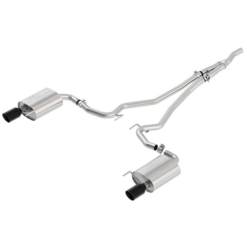 Ford Racing 2018+ Mustang 2.3L EcoBoost Cat-Back Extreme Exhaust System w/ Black Chrome Tips - M-5200-M4EBA
