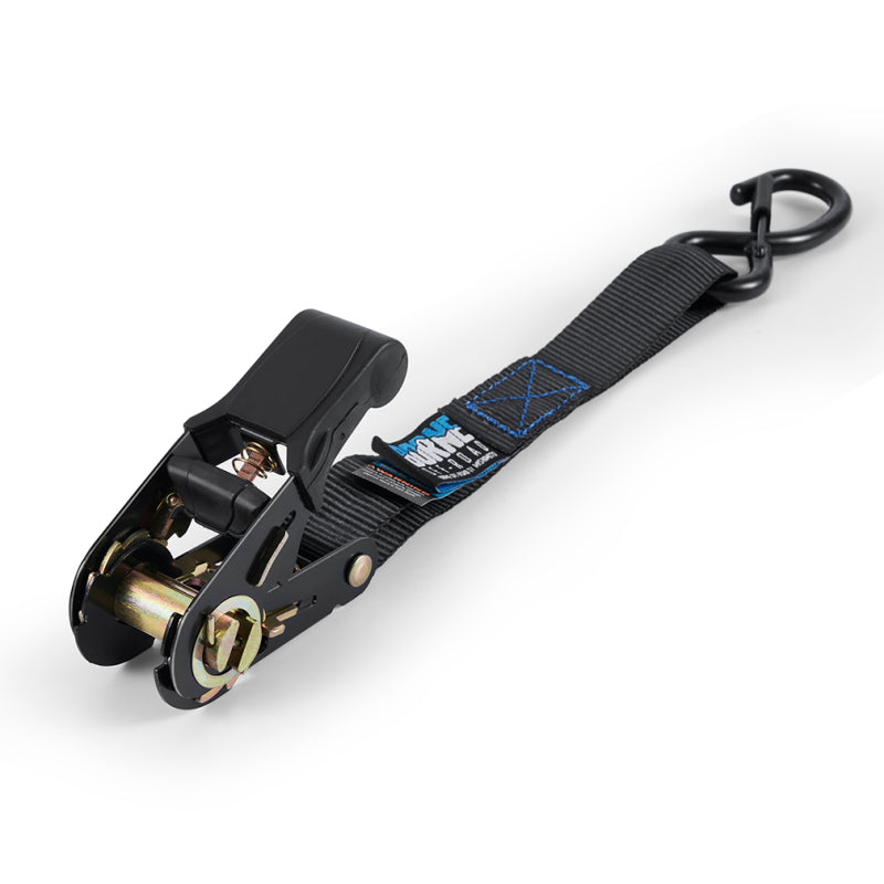 Borne Off-Road Medium-Duty Ratchet Tie-Down Kit (4-Pack) Black - BNRTC-TDMD-4BK