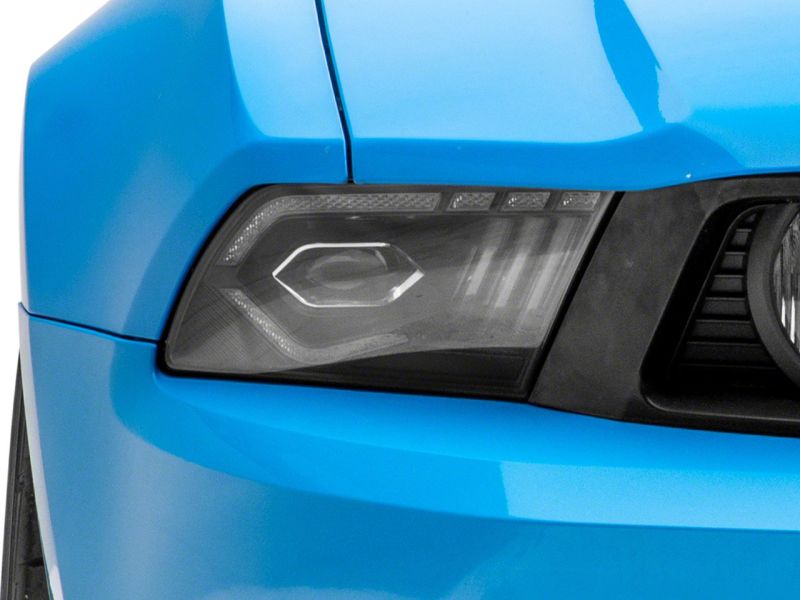 Raxiom 10-12 Ford Mustang w/ Factory Halogen LED Projector Headlights- Blk Housing (Clear Lens) - 422461