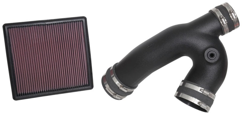 K&N 18-19 Ford F-150 EcoBoost V6-3.5L F/I Performance Air Intake System - 57-2601 for 2018-2020 Ford Expedition - close-up