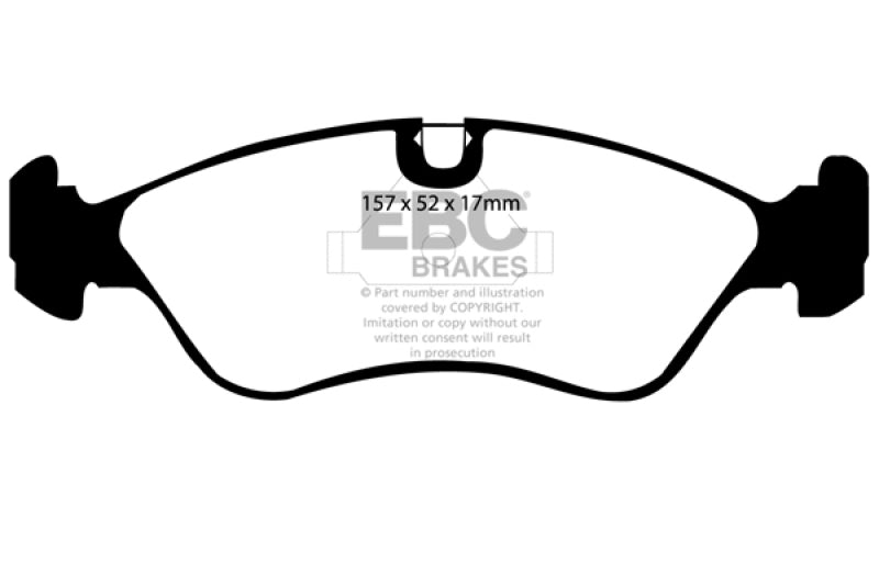 EBC 91-95 Opel Astra 2.0 Redstuff Front Brake Pads - DP3760C