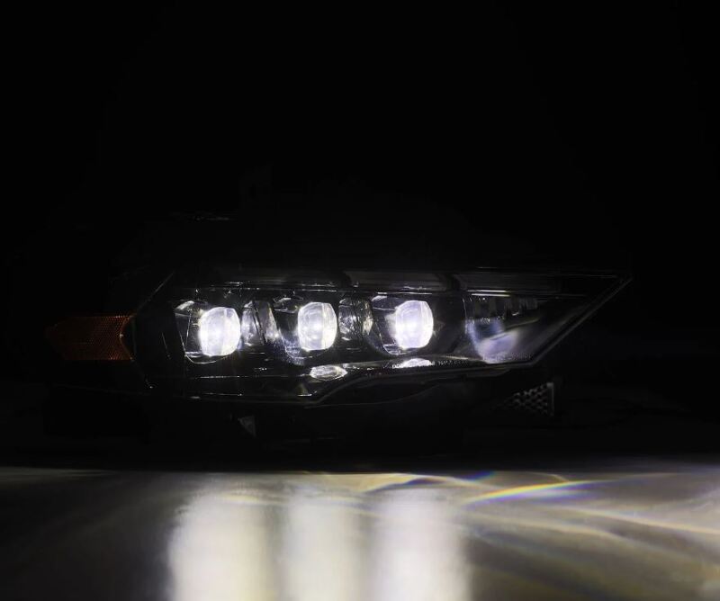 AlphaRex 18-20 Ford Mustang NOVA LED Proj Headlights Alpha-Black w/Activ Light/Seq Signal/Switch DRL - 880263