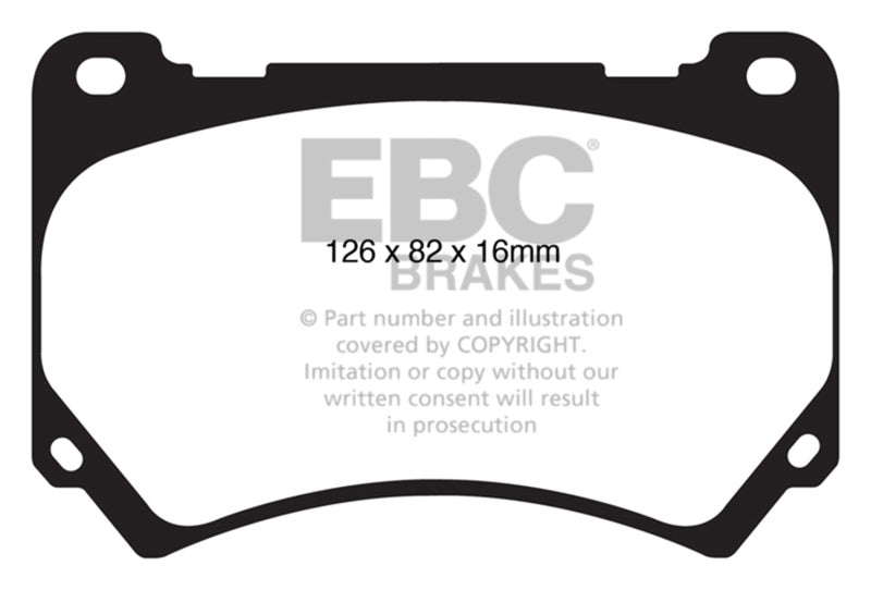 EBC 11+ Hyundai Equus 4.6 Greenstuff Front Brake Pads - DP21849