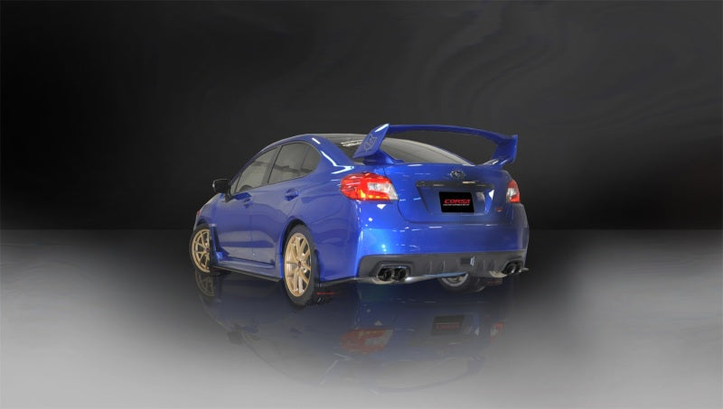 Corsa 2015-2021 Subaru WRX Cat Back Exhaust Black Quad 3.5in Tips *Sport* - 14857BLK