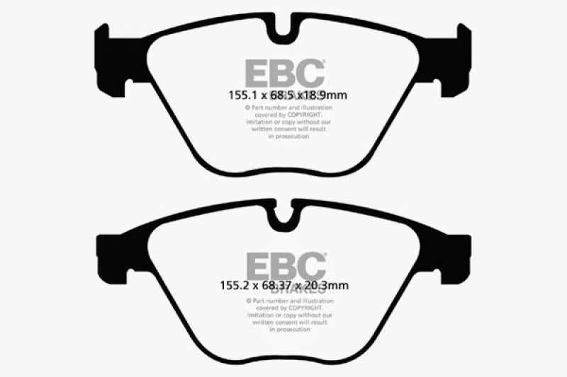 EBC 10+ BMW 535i 3.0 Turbo (F10) Redstuff Front Brake Pads - DP32103C