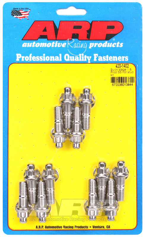 ARP Buick Stage II & Prod SS header stud kit - 420-1402 by ARP