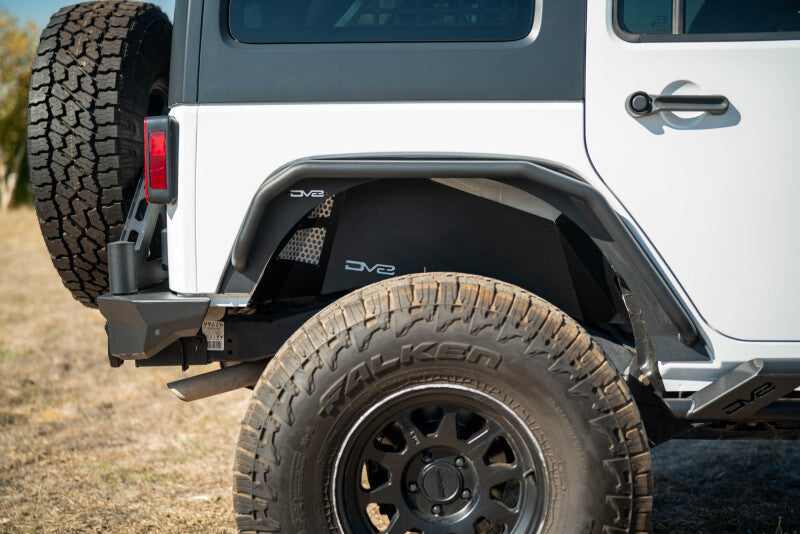 DV8 Offroad 07-18 Jeep Wrangler JK Rear Inner Fender - Satin Black - INFEND-10RB