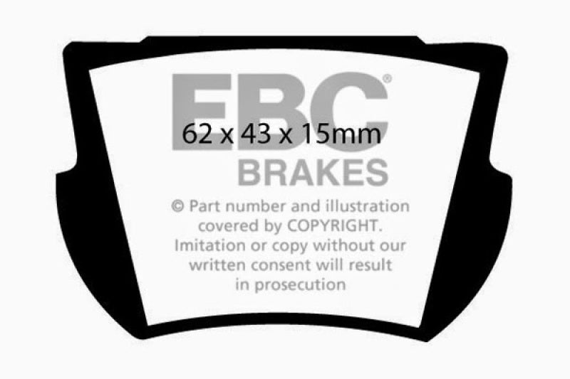 EBC 66-74 Lotus Elan 1.6 Ultimax2 Rear Brake Pads - UD065