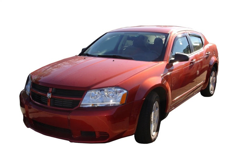 AVS 01-05 Honda Civic Ventvisor In-Channel Front &amp; Rear Window Deflectors 4pc - Smoke - 194213