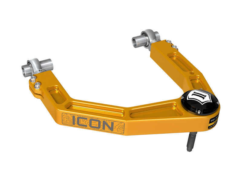 ICON 2024 Toyota Tacoma Billet Upper Control Arm w/ Delta Joint Pro - Gold Anodized - 58552GDJ