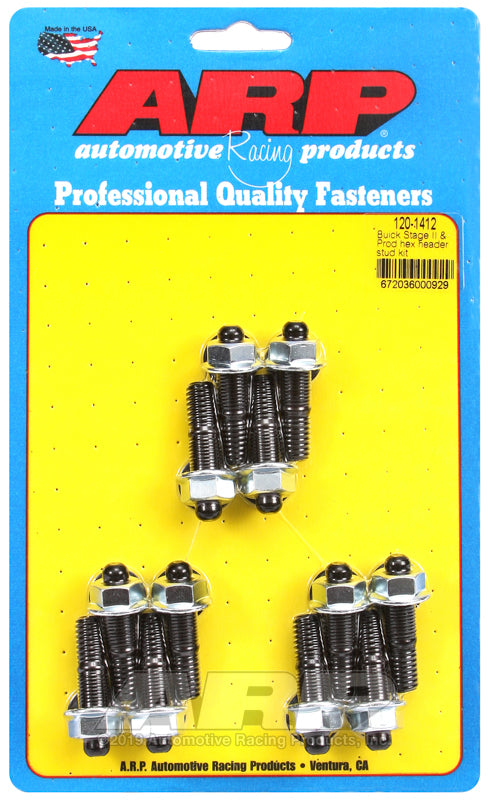 ARP Buick Stage II & Prod hex header stud kit - 120-1412