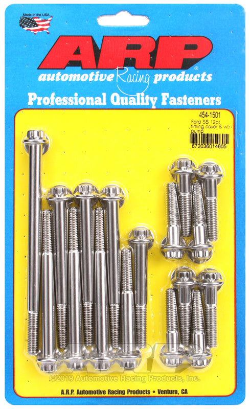 ARP Ford SS 12pt Timing Cover and Water Pump Kit - 454-1501