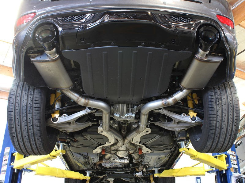 aFe MACHForce XP 12-17 Jeep Grand Cherokee WK2 SRT8 V8-6.4L 304SS Cat-Back Exhaust w/o Resonator - 49-38058