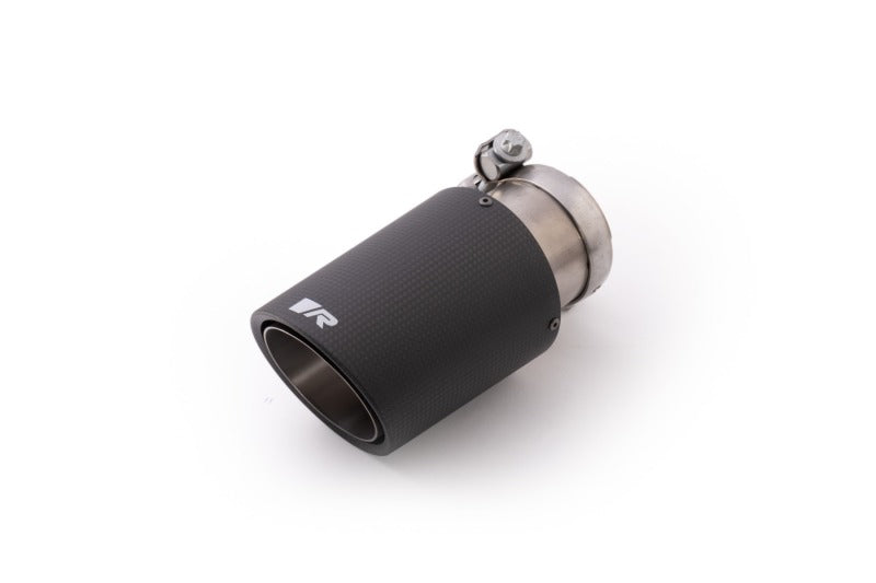 Remus Universal Sport Exhaust 84mm Carbon Race Angled w/Carbon Ring &amp; Adj Clamp Tail Pipe (Single) - 0006 83CSR
