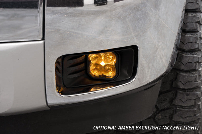 Diode Dynamics SS3 Type CH LED Fog Light Kit Sport ABL - White SAE Fog - DD7302 for 2007-2020 Chevrolet Tahoe - alternate vie
