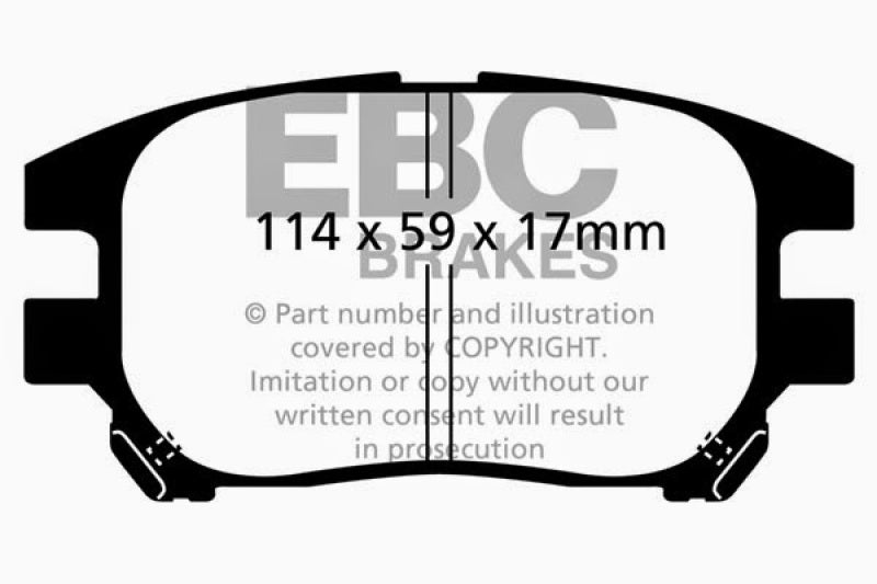 EBC 02-03 Lexus RX300 3.0 2WD Ultimax2 Front Brake Pads - UD930