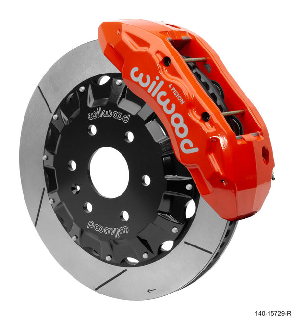 Wilwood TX6R Big Brake Truck Front Brake Kit 16in Rotor Red w/ Lines 2019 Cadillac / Chevrolet / GMC - 140-15729-R by Wilwood