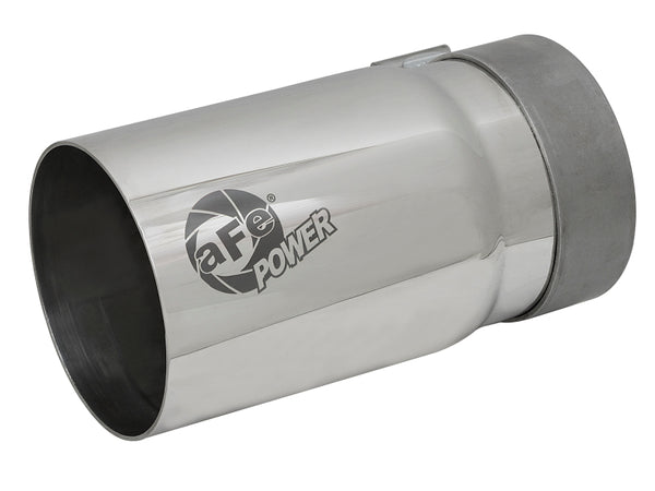 afe MACH Force-Xp Universal Exhaust Tip 3-1/2 IN Inlet x 4 IN Outlet x 7 IN L - 49T35404-P07
