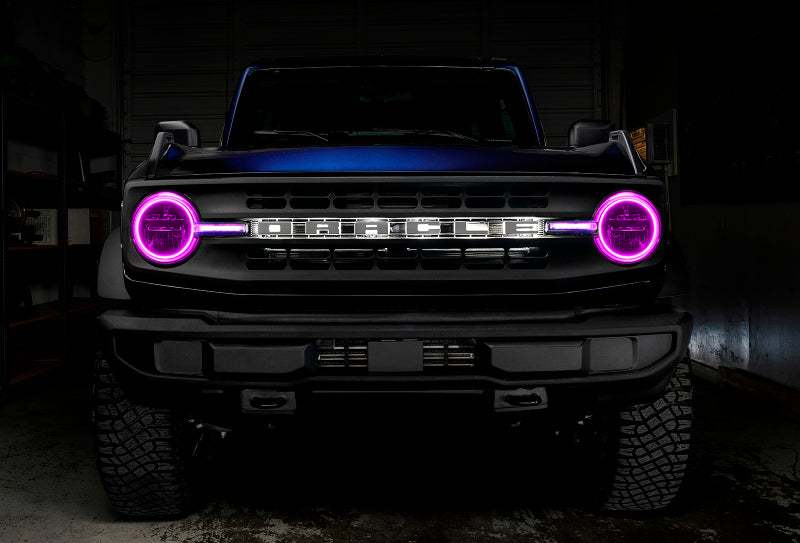 Oracle 2122 Ford Bronco Headlight Halo Kit w/DRL Bar  Base Headlights w/Simple Control SEE WARRANTY - 1471-504