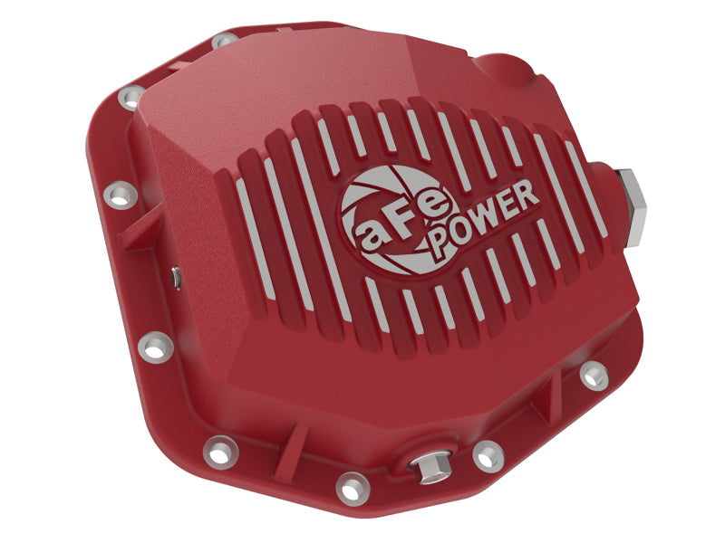 aFe Pro Series Rear Differential Cover Red 2018+ Jeep Wrangler (JL) V6 3.6L (Dana M220) - 46-71000R