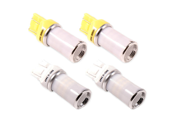 Diode Dynamics JL Wrangler Front Turn Stage 1 (7443 LED Bulb HP48 - White and - Amber) - DD0421 for 2018-2025 Jeep Wrangler -