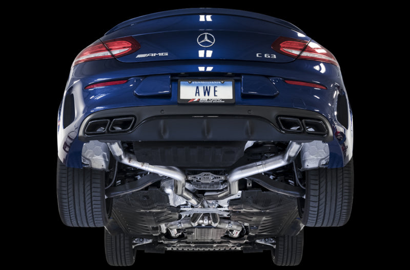 AWE Tuning Mercedes-Benz W205 AMG C63/S Sedan Track Edition Exhaust System (no tips) - 3020-31014