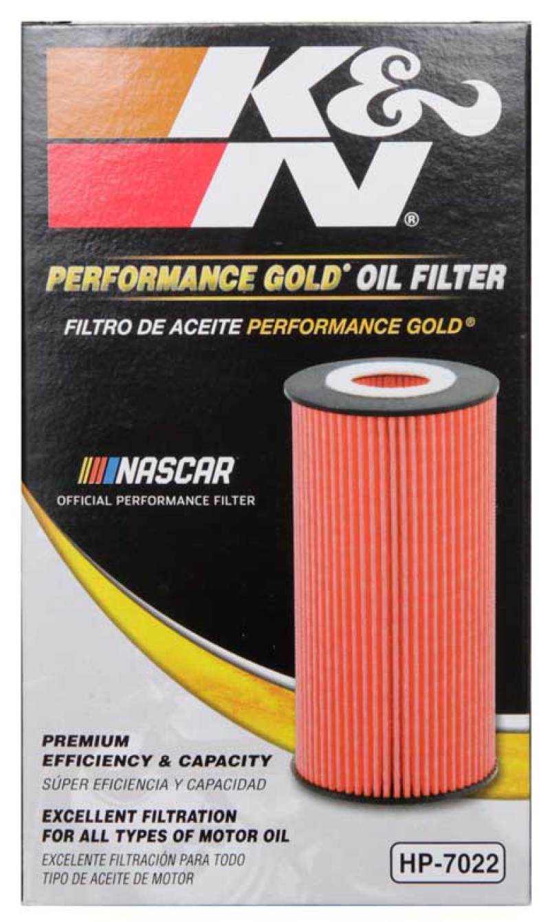 K&N Performance Gold Oil Filter for Hyundai/Kia V6 06-08 Azera/Sonata/Sedona/07-08 Santa Fe - HP-7022 for 2006-2010 Hyundai S