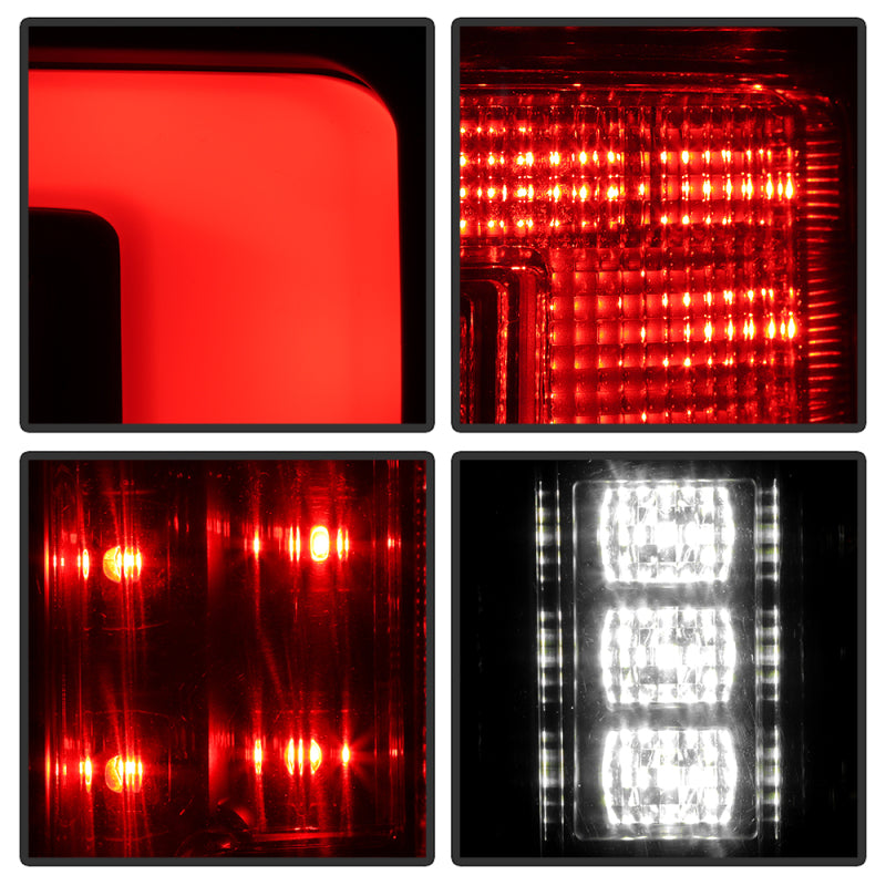 Spyder 21-23 Ford F150 (Halogen w/ Blind Spot) Full LED Tail Lights - Black (ALT-YD-FF15021HALBS-BK) - 5088789