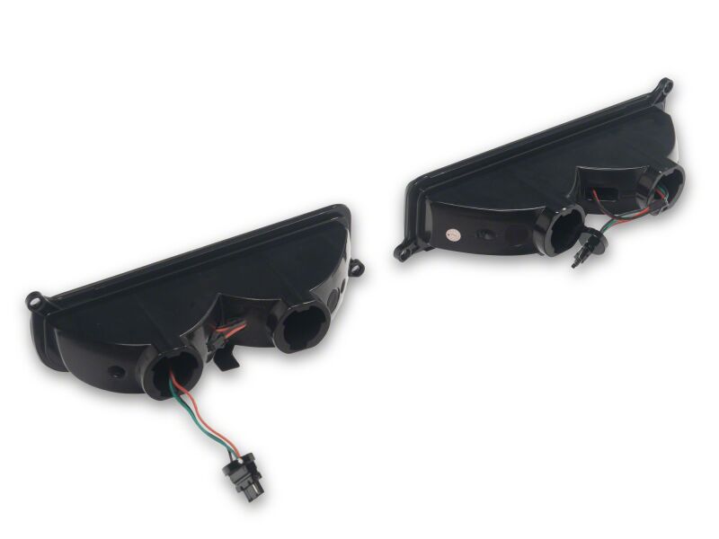 Raxiom 97-01 Jeep Cherokee XJ LED Front Corner Lights- Black Housing- Smoked Lens - XJ24497 - rear view