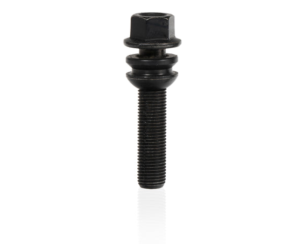 Eibach Wheel Bolt M14 X 1.5 X 53mm X 19mm Hex Spinning Round-Seat Black Finish - S4-7-14-50-53-19-B by Eibach