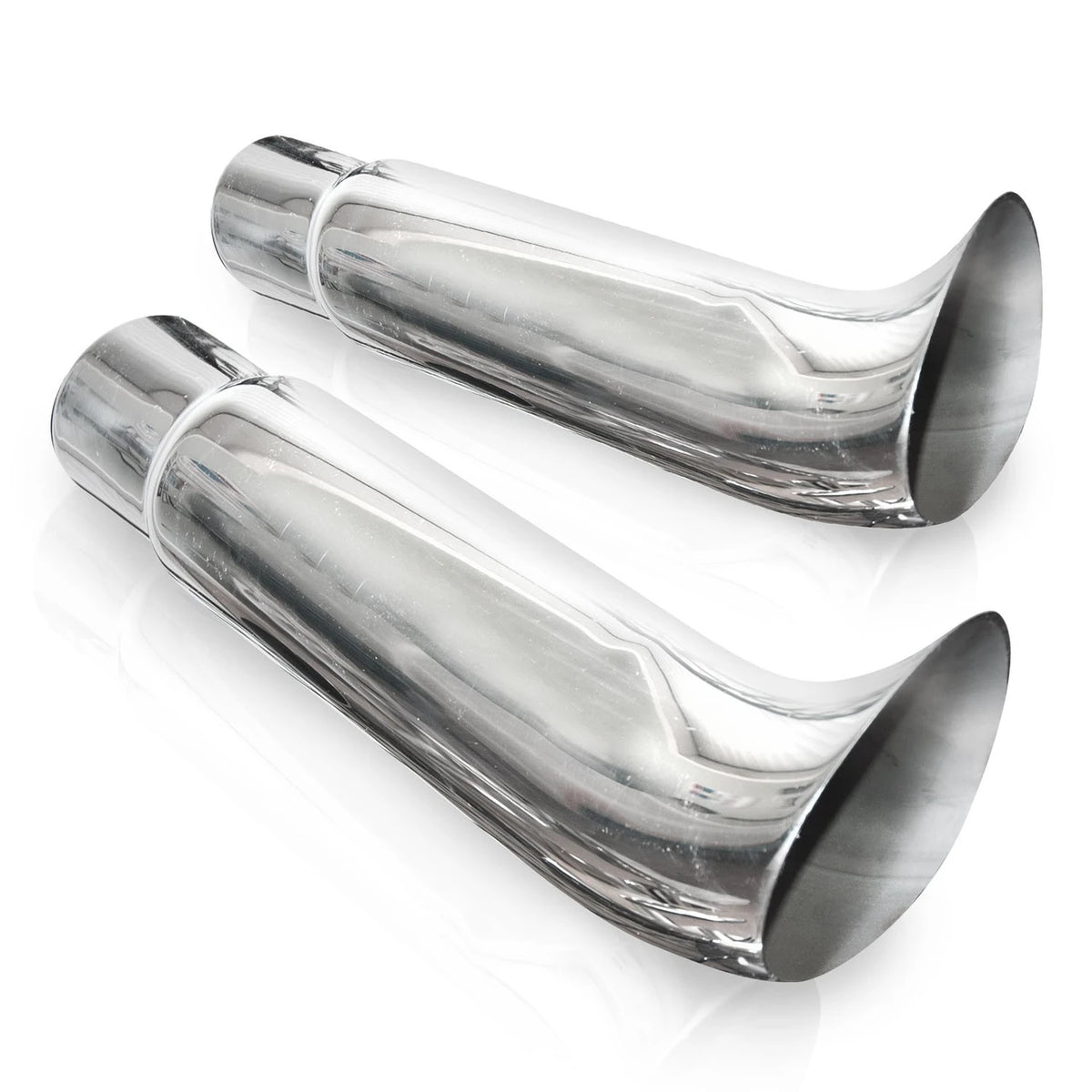 Stainless Works - Elf Ear Style Polished Exhaust Tip 304 Stainless Steel - 720225