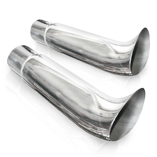 Stainless Works - Elf Ear Style Polished Exhaust Tip 304 Stainless Steel - 720200