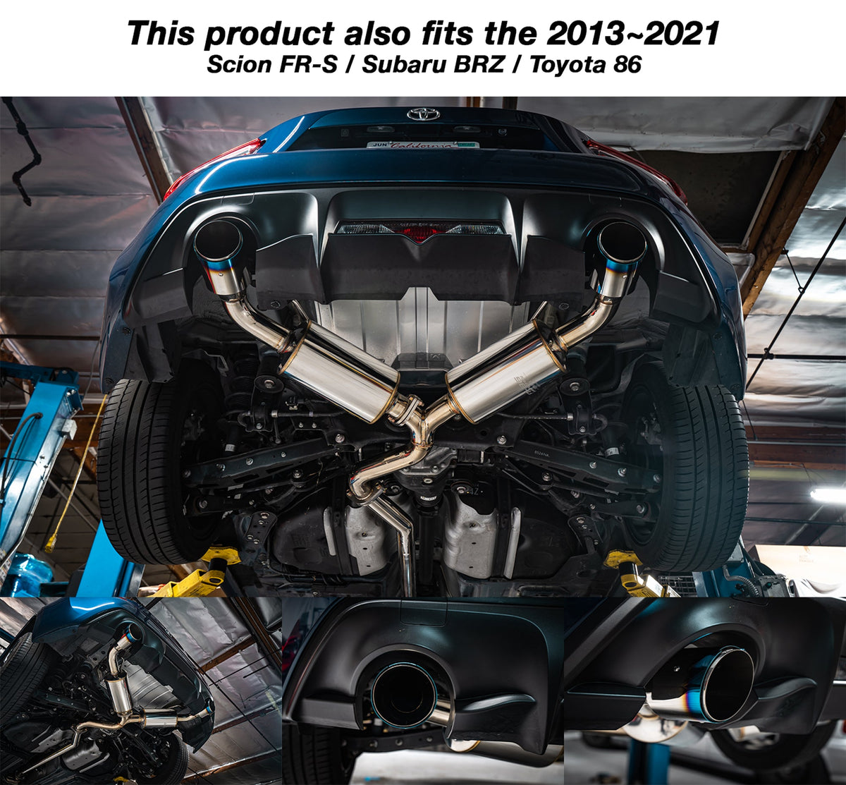 REMARK Elite Spec CatBack Exhaust, Toyota GR86 / Subaru BRZ 2022+, Stainless Steel Tip Cover - RK-C2063T-04