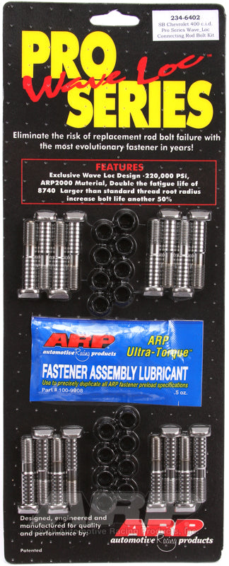 ARP SB Chevy 400 wave-loc rod bolt kit - 234-6402