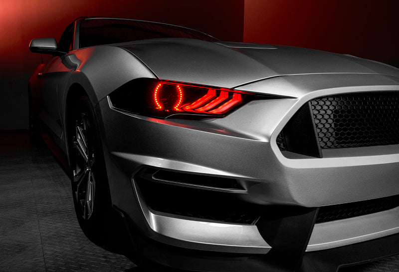 Oracle 18-21 Ford Mustang Dynamic DRL w/ Halo Kit & Sequential Turn Signal - ColorSHIFT SEE WARRANTY - 1446-332