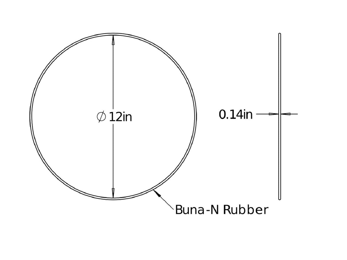 aFe Differential Cover O-Ring - 12in ID - F05-60057