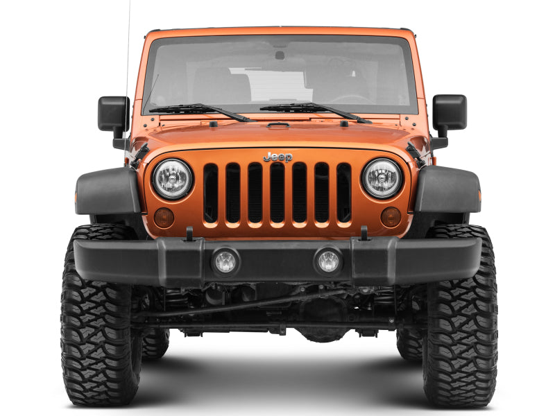 Raxiom 07-18 Jeep Wrangler JK LED Halo Headlights- Chrome Housing (Clear Lens) - J121871