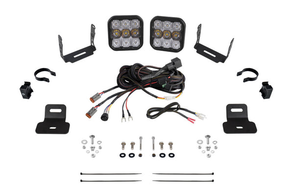 Diode Dynamics 17-24 Can-Am Maverick X3 SS5 Stage Series Ditch Light Kit - Pro White Combo - DD7870 for 2020-2024 Can-Am Mave